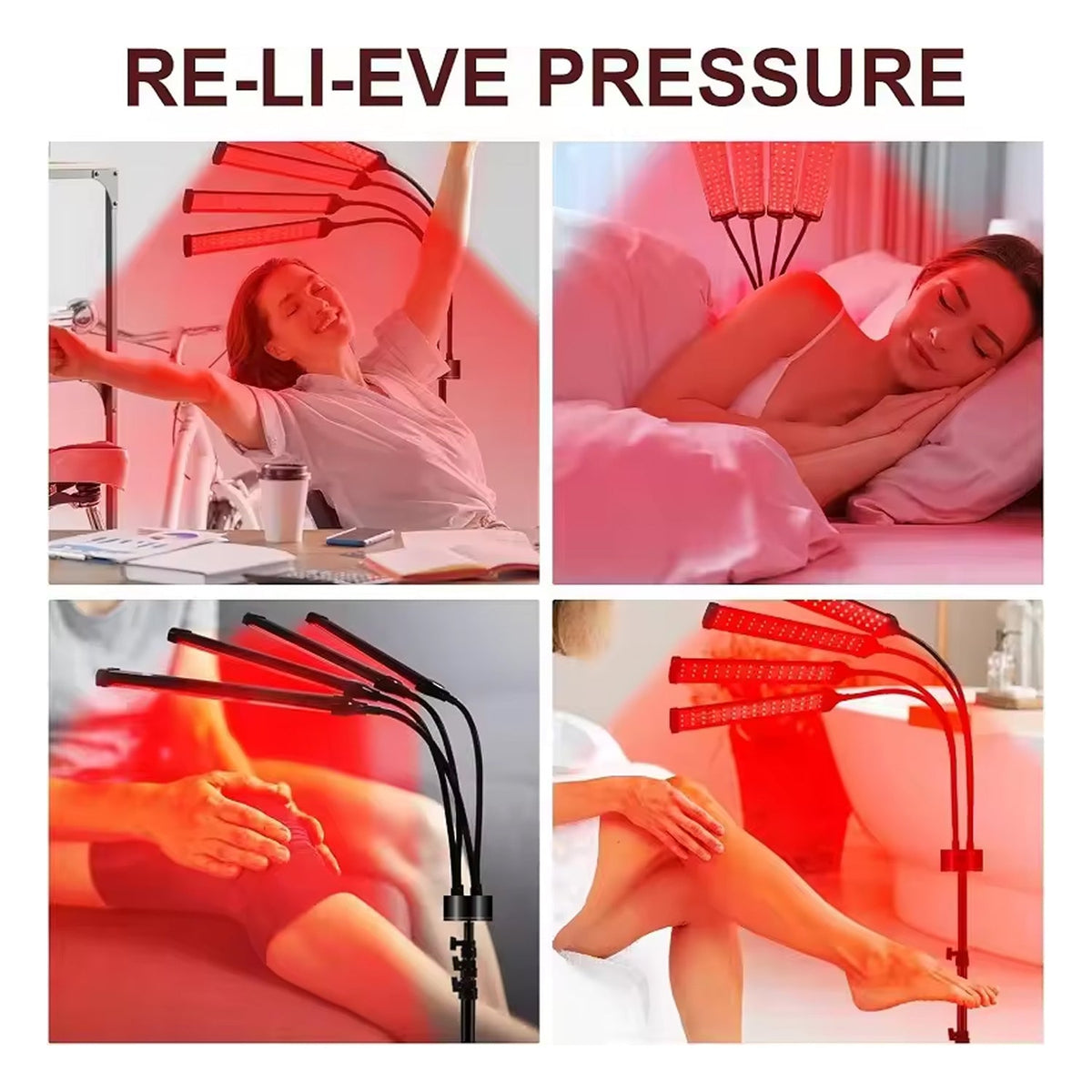 Infrared Therapy Floor Lamp with Dual Wavelength Technology for Pain Relief & Skin Rejuvenation