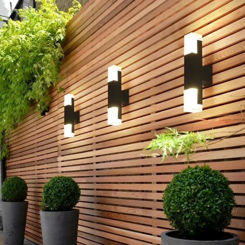 Motion Sensor Outdoor Wall Sconce Black Aluminum 10.6 Inch LED Fixture for Entryway Patio Garage IP65 Weatherproof Automatic Lighting