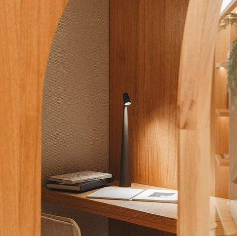 LunaLite | Wireless Table Lamp with Rechargeable Battery | Modern Design for Cozy Ambiance
