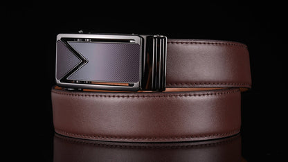 Genuine Cowhide Leather Belt with Water-Resistant Coating for Men | Premium Dress & Casual Wear Accessory