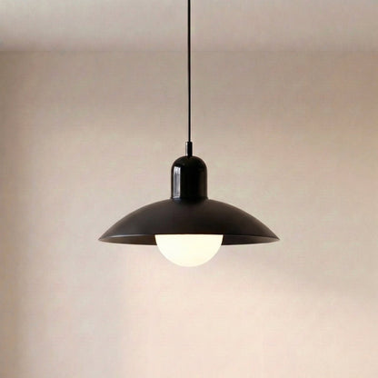 Round Iron Pendant Light with Adjustable 59 in Cable for Kitchen Island, Dining Table & Living Room | Scandinavian Modern Design in 20