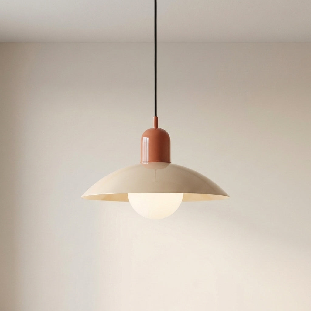 Round Iron Pendant Light with Adjustable 59 in Cable for Kitchen Island, Dining Table & Living Room | Scandinavian Modern Design in 20