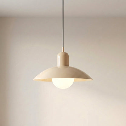 Round Iron Pendant Light with Adjustable 59 in Cable for Kitchen Island, Dining Table & Living Room | Scandinavian Modern Design in 20