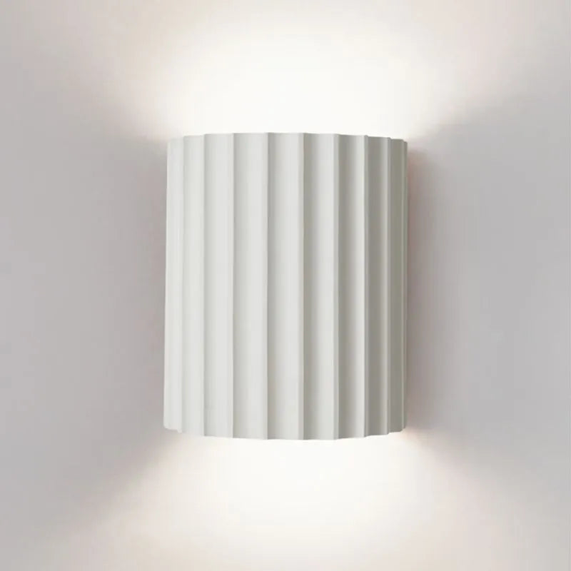 Round LED Wall Sconce Light for Bedroom, Living Room & Hallway – Modern Minimalist Accent Lighting Fixture in 4 Colors