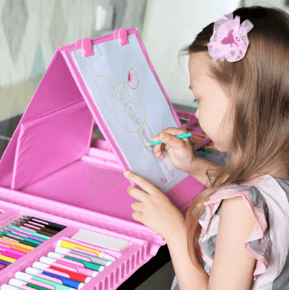 208-Piece Kids Art Supply Set with Crayons Markers Colored Pencils for Drawing Coloring Creative Play Boys Girls