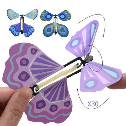 Wind-Up Flying Butterfly Surprise Card Insert Toy for Greeting Cards Books Party Favors