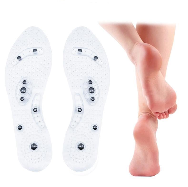 Magnetic Acupressure Insoles for Weight Support & Circulation | Reflexology Foot Massage Pads for Walking | Universal Trim-to-Fit Design