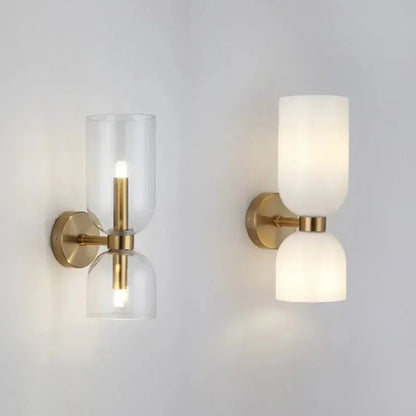 Porcelain Sconce Light Fixture 16 Inch Height Pivoting Arm for Bedroom Hallway Living Room Reading Nook Contemporary White Gray Blue Clear
