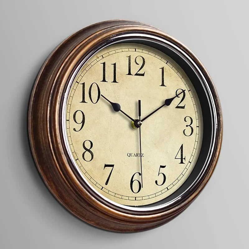 Aurelix Wall Clock | Silent Wooden Kitchen Clock Decor