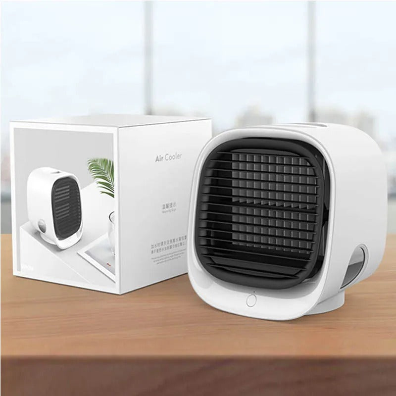 Desktop Personal Air Cooler with Humidifier Function Quiet Evaporative Cooling Fan for Bedroom Office Small Spaces Portable USB Powered