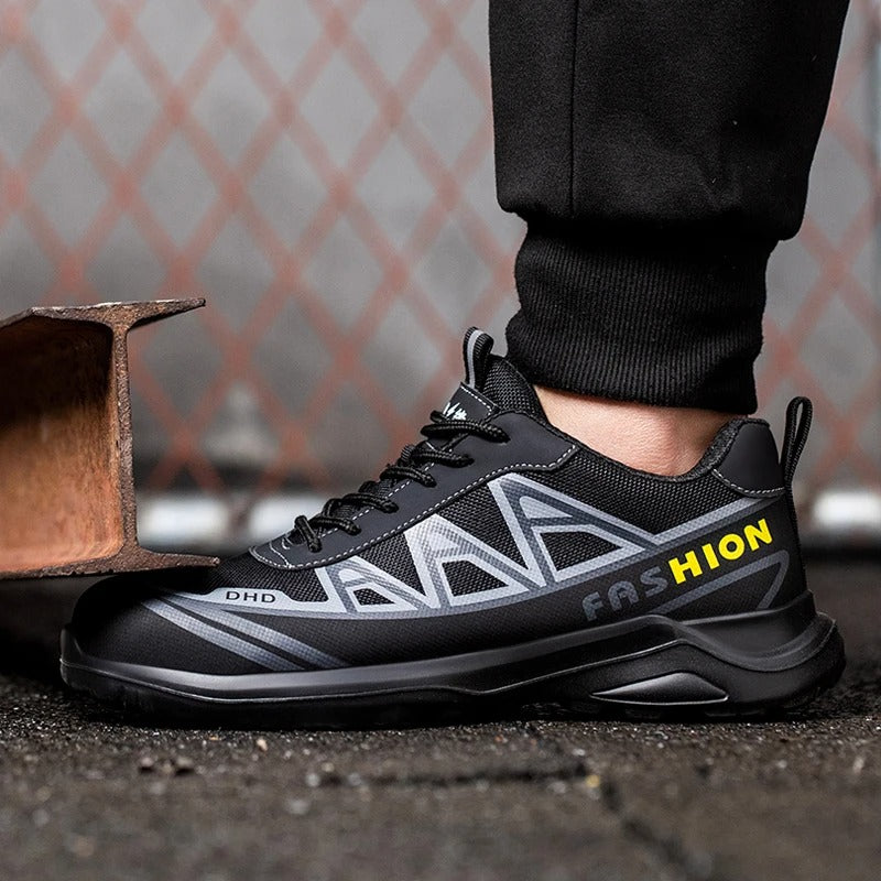 Steel Toe Work Boots for Men Wide Fit S3 Safety Shoes Slip-Resistant Waterproof Construction Industrial Warehouse Boots Oil-Resistant