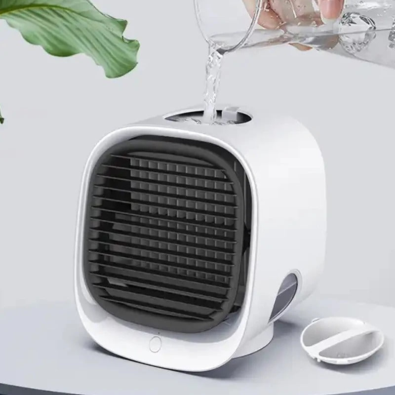 Desktop Personal Air Cooler with Humidifier Function Quiet Evaporative Cooling Fan for Bedroom Office Small Spaces Portable USB Powered
