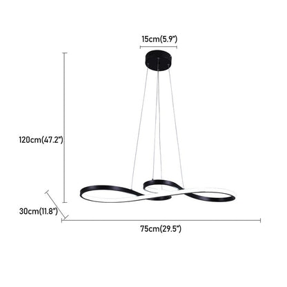 Adjustable Ring Ceiling Light with Remote Dimmable LED 37 in Gold for Dining Room Kitchen Island Modern Hanging Fixture 3-Color Temperature