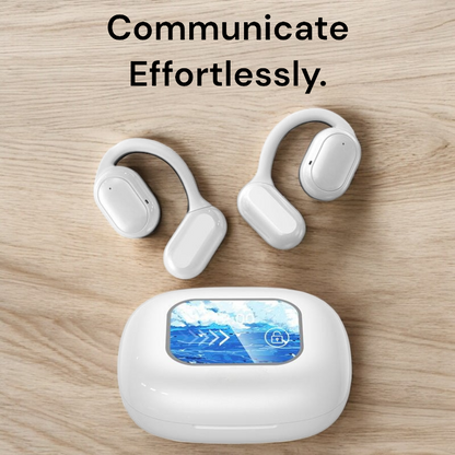 Wireless AI Translation Earbuds with Real-Time Language Conversion | Two-Way Voice Interpreter for Travel & Business | 40+ Languages | Bluet