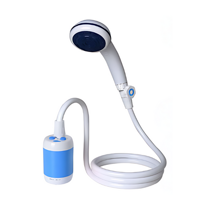 Portable Rechargeable Camp Shower with Adjustable Flow & Built-In Filter for Camping, Hiking, Beach & Pet Washing