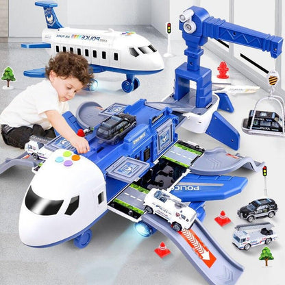 Interactive Cargo Plane Toy Set with Vehicles & Accessories for Kids Ages 3-6 | STEM Building Play for Toddlers & Preschool Boys Girls