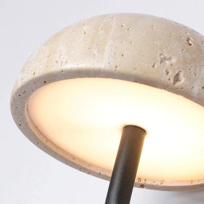 Marble Sconce Light Fixture for Bedroom & Living Room 8.7 Inch Downlight Wall Mount Stone Wood Accent Lamp Warm Glow Modern Farmhouse Hallwa