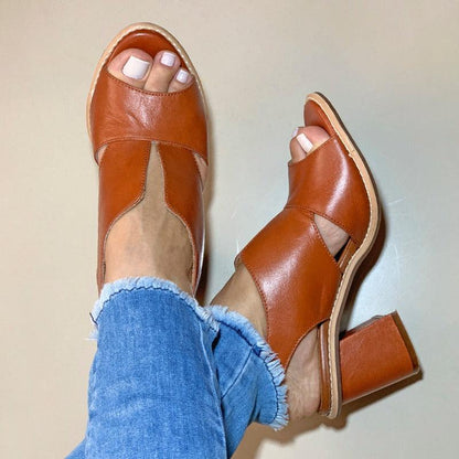 Women's Block Heel Open Toe Sandals for Work & Special Occasions Cushioned Footbed Stable Heel Dressy Evening Shoe