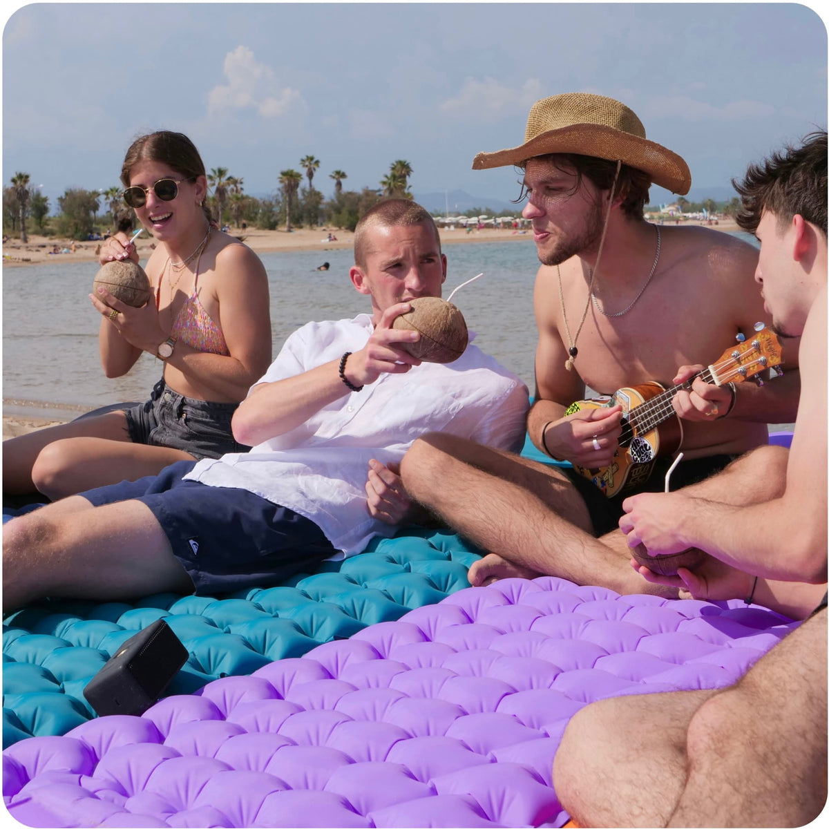 Self-Inflating Camping Sleeping Pad with Built-In Pump | Lightweight Insulated Sleep Mat for Backpacking Hiking Travel | 75x23 in Compact