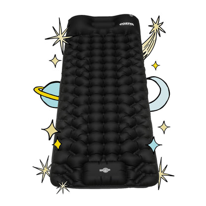Self-Inflating Camping Sleeping Pad with Built-In Pump | Lightweight Insulated Sleep Mat for Backpacking Hiking Travel | 75x23 in Compact