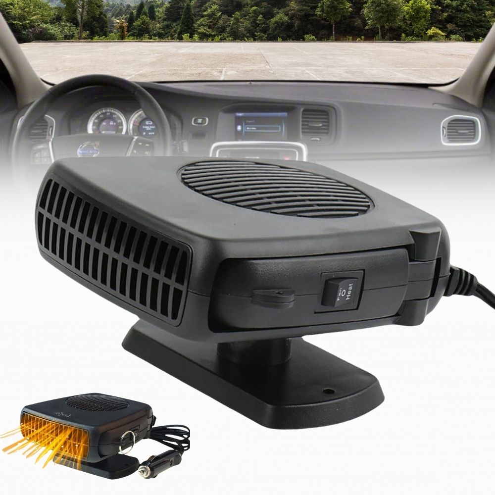 Portable 12V Car Heater 150W/300W Ceramic Fan for Quick Window Defrosting & Cabin Warmth in Winter