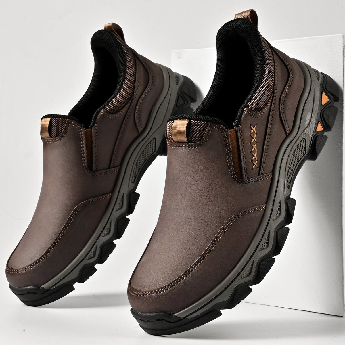 Men's Arch Support Slip-On Loafers for All-Day Walking & Standing | Posture-Correcting Footbed