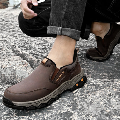 Men's Arch Support Slip-On Loafers for All-Day Walking & Standing | Posture-Correcting Footbed