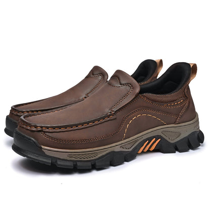 Men's Slip-On Footbed Loafers for All-Day Arch Support & Alignment | Cushioned Walking Sneakers with Ergonomic Sole for Pain Relief &