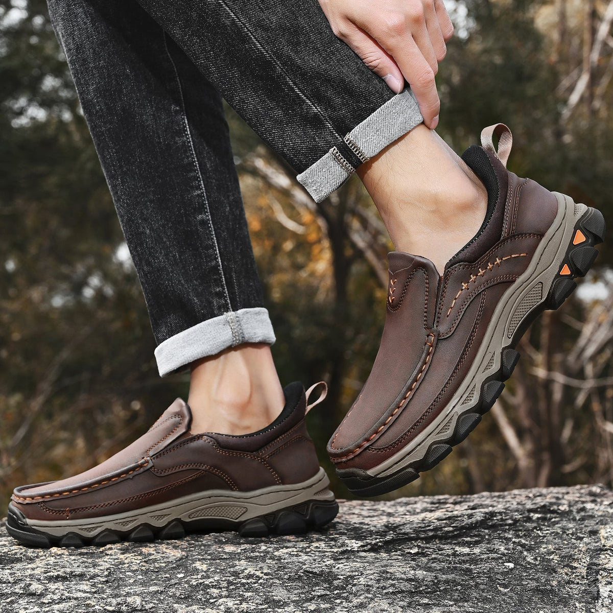 Men's Arch Support Loafers for All-Day Comfort & Posture Alignment – Cushioned Sole, Non-Slip Tread, Breathable Upper – Perfect for Work