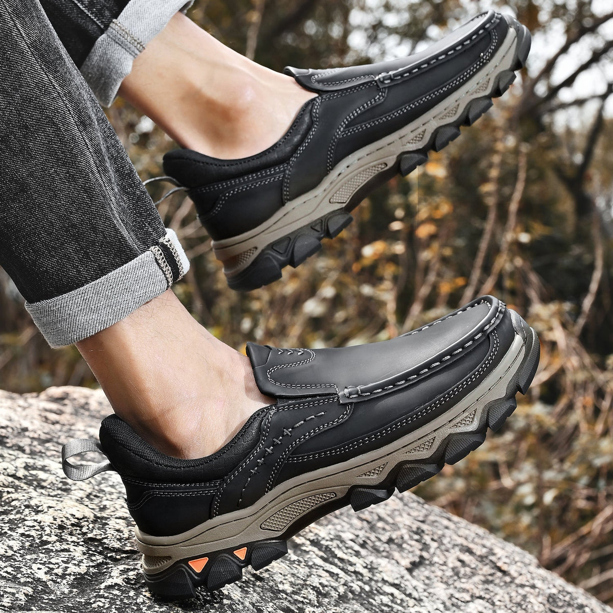 Men's Arch Support Loafers for All-Day Comfort & Posture Alignment – Cushioned Sole, Non-Slip Tread, Breathable Upper – Perfect for Work