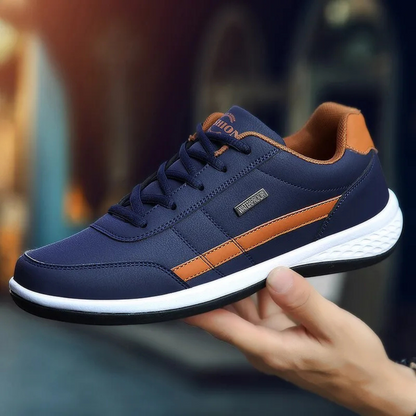 Supportive Lace-Up Sneakers for Men with Arch Support & Breathable Design | Comfort Walking Shoes for Everyday Wear