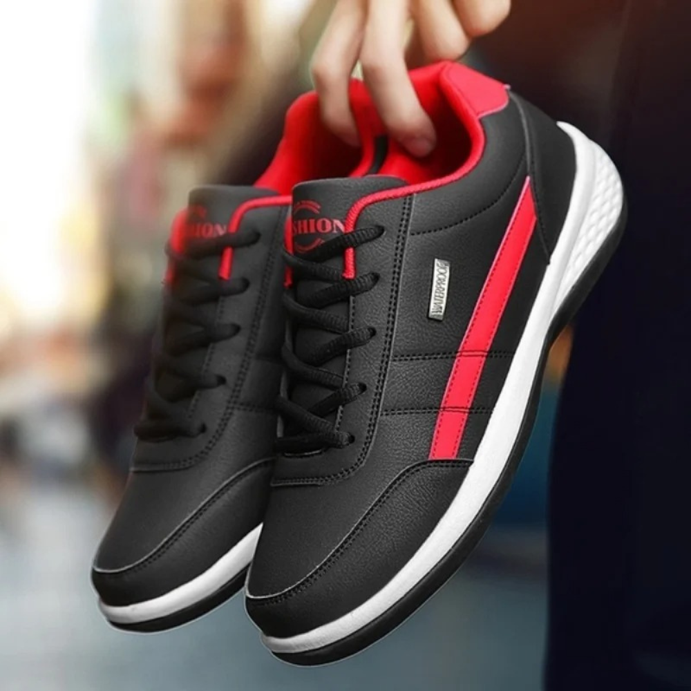 Supportive Lace-Up Sneakers for Men with Arch Support & Breathable Design | Comfort Walking Shoes for Everyday Wear