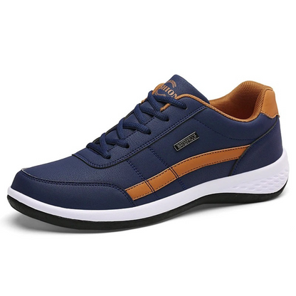 Supportive Lace-Up Sneakers for Men with Arch Support & Breathable Design | Comfort Walking Shoes for Everyday Wear