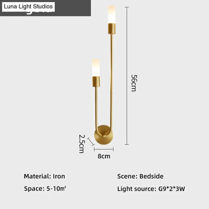 Dual-Direction LED Wall Sconce with Up & Down Light for Bedroom, Hallway, and Living Room