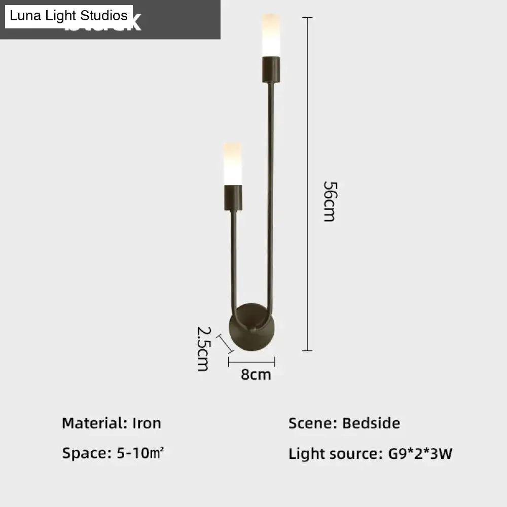 Dual-Direction LED Wall Sconce with Up & Down Light for Bedroom, Hallway, and Living Room