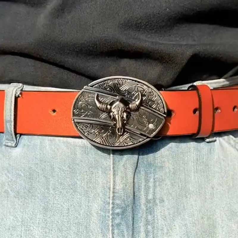 Western Engraved Zinc Alloy Accessory for 1.5 in Straps with Concealed Utility Tool for Men | Rodeo Ranch Rider Apparel
