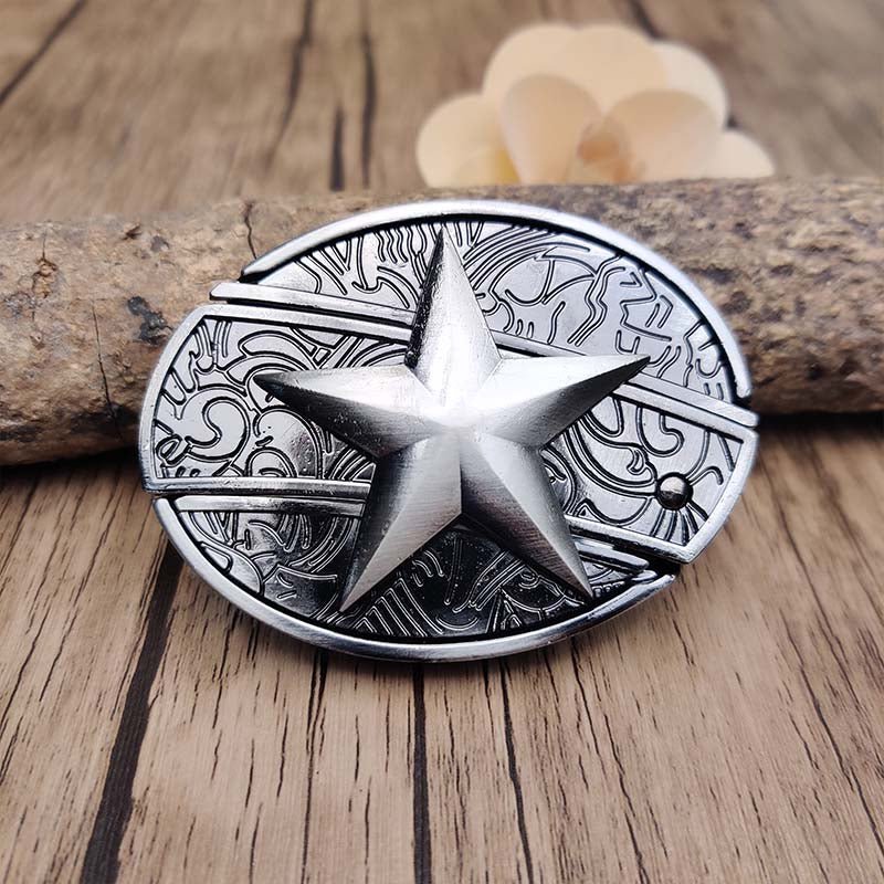 Western Engraved Zinc Alloy Accessory for 1.5 in Straps with Concealed Utility Tool for Men | Rodeo Ranch Rider Apparel