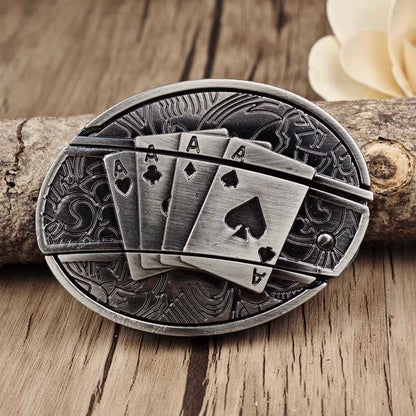 Western Engraved Zinc Alloy Accessory for 1.5 in Straps with Concealed Utility Tool for Men | Rodeo Ranch Rider Apparel