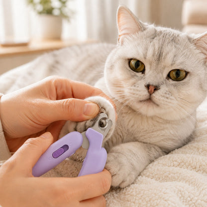 Ortekor Pet Nail Clippers for At-Home Grooming – LED Guard & Mini Styles for Cleaner, Easier Dog & Cat Nail Trims