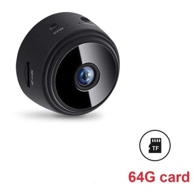 Compact 1080p HD Security Camera with Magnetic Mount for Home Office Monitoring | Indoor WiFi Spy Cam with Night Vision Wide Angle | Wireles