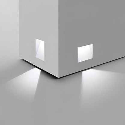 Motion Sensor LED Recessed Wall Sconce for Hallway Bedroom Living Room Indoor Aluminum 8 in Modern Step Light Fixture Automatic Nightlight H