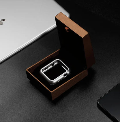 Metal Band and Protective Case Bundle for 38-44mm Apple Watch