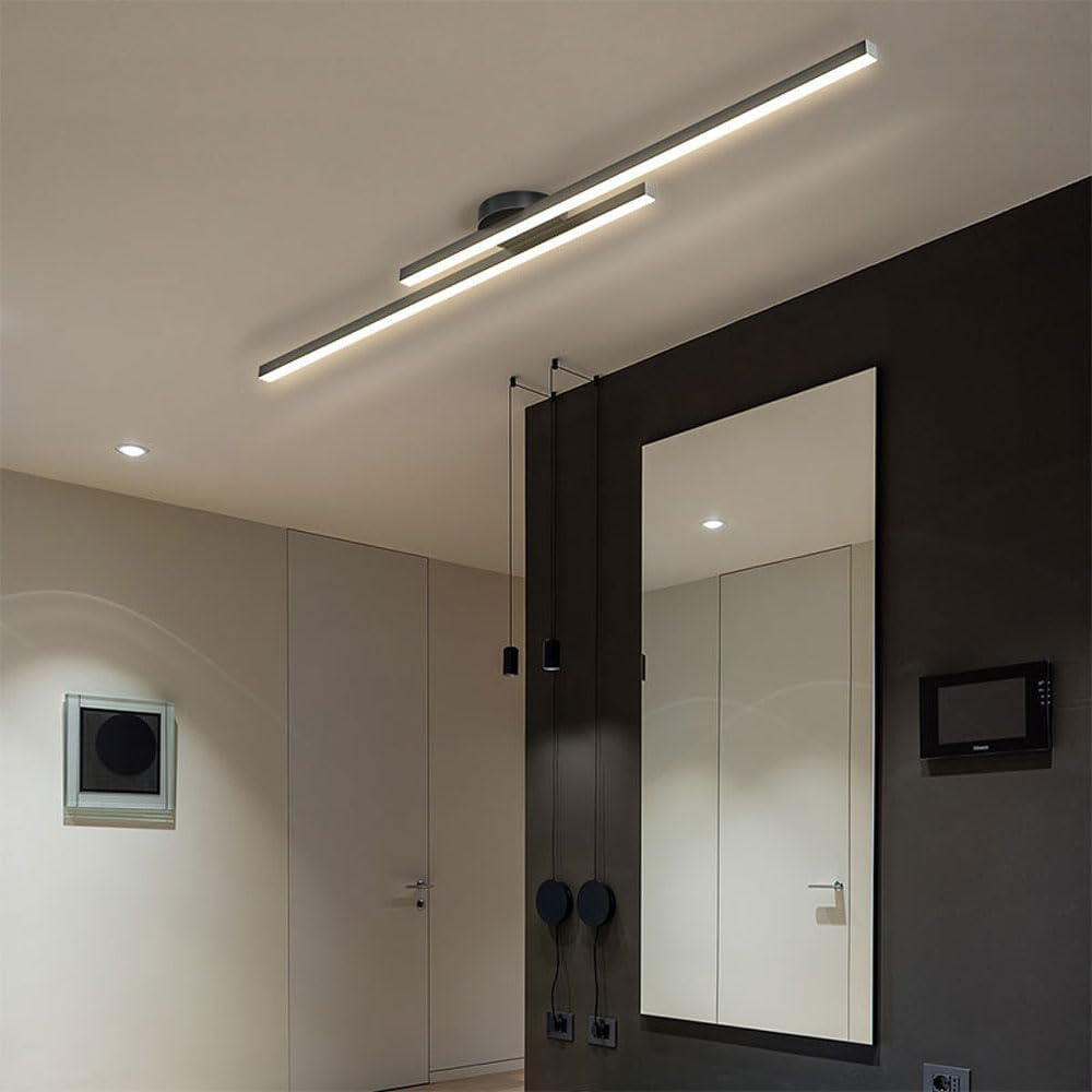 Semi-Flush LED Ceiling Light – Modern Aluminum Design, Dimmable & Color-Changing Options for Bedroom, Living Room & Kitchen