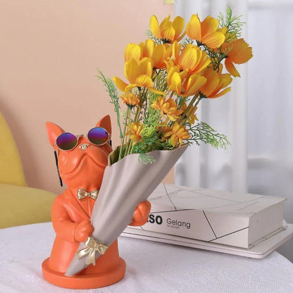 Frenchie Bulldog Woof Vase