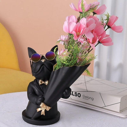 Frenchie Bulldog Woof Vase