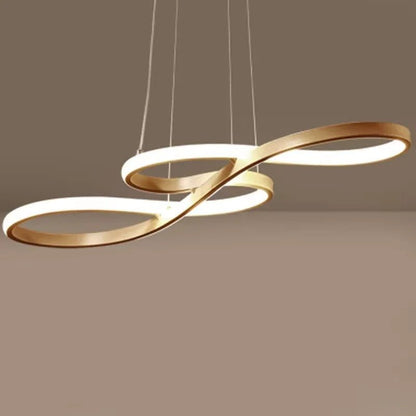 Adjustable Ring Ceiling Light with Remote Dimmable LED 37 in Gold for Dining Room Kitchen Island Modern Hanging Fixture 3-Color Temperature