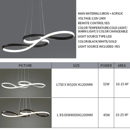 Adjustable Ring Ceiling Light with Remote Dimmable LED 37 in Gold for Dining Room Kitchen Island Modern Hanging Fixture 3-Color Temperature