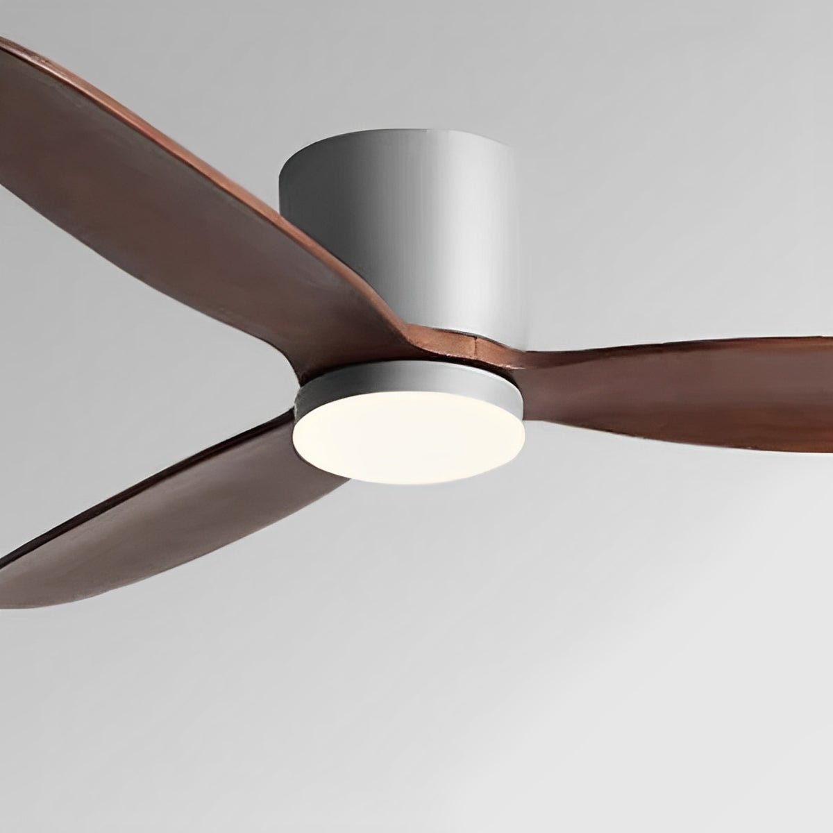 56-Inch Wood-Grain Reversible Ceiling Fan with Dimmable LED Light & Remote – 6-Speed DC Motor, 3 Color Temps for Bedrooms, Living Rooms & Op