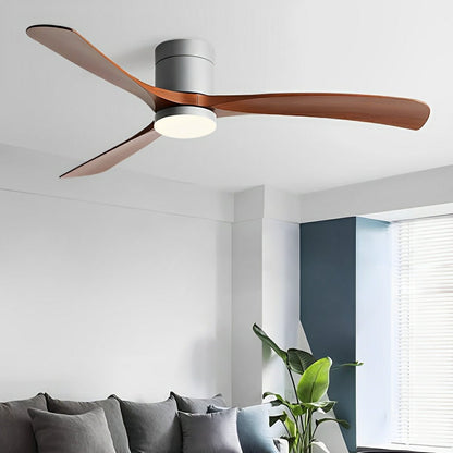 Reversible DC Motor Ceiling Fan with LED Light 38-56 Inch 6-Speed Remote Control Flush Mount for Bedroom Living Room Dining Room Year-Round
