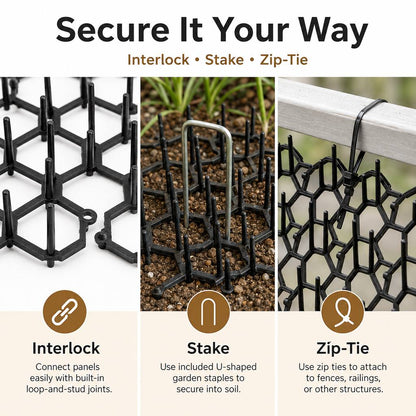 Ortekor Modular Cat Deterrent Mats for Sofas & Gardens - Helps Stop Scratching & Digging